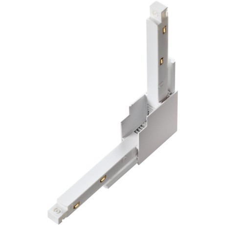 Соединитель питание+металл вертикальный с потолка на стену для шин Novotech Flum 135123