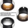 Novotech BRILLO 359870 Черный круглый встраиваемый светильник диаметром 90мм, с CCT переключателем цветовой температуры LED 18Вт 1300Лм 40° CRI≥90 UGR≤16 3000-4000-6000К IP20 220V, коэффициент пульсации<1%