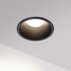 Novotech BRILLO 359870 Черный круглый встраиваемый светильник диаметром 90мм, с CCT переключателем цветовой температуры LED 18Вт 1300Лм 40° CRI≥90 UGR≤16 3000-4000-6000К IP20 220V, коэффициент пульсации<1%