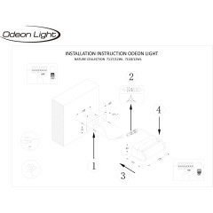 Настенный светильник IP65 LED 12W 450Лм 3000K 140° 220-240V TWINSET 7118/12WL