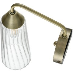 6584/1W MODERNI LN24 бронза/прозрачный, металл/стекло Бра E14 1*40W 220V DOLIANA
