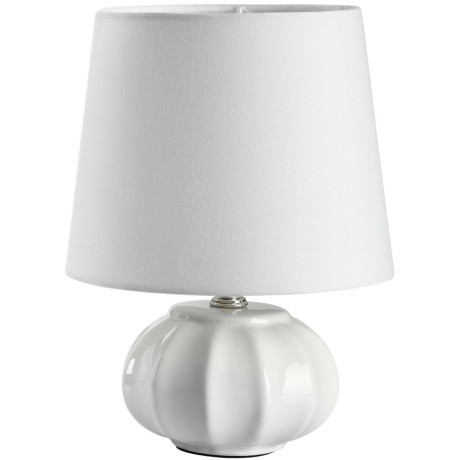 8145/1T MODERNI LN25 белый, керамика/текстиль Настольная лампа Е27 1*60W 220V HAMA