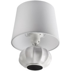 8145/1T MODERNI LN25 белый, керамика/текстиль Настольная лампа Е27 1*60W 220V HAMA