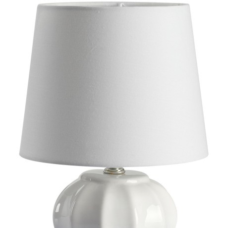 8145/1T MODERNI LN25 белый, керамика/текстиль Настольная лампа Е27 1*60W 220V HAMA