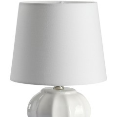 8145/1T MODERNI LN25 белый, керамика/текстиль Настольная лампа Е27 1*60W 220V HAMA