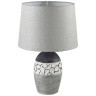 8118/1T COMFI LN25 серый, керамика/текстиль Настольная лампа E27 1*60W 220V AVALONA