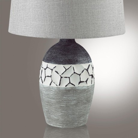 8118/1T COMFI LN25 серый, керамика/текстиль Настольная лампа E27 1*60W 220V AVALONA