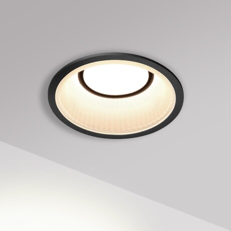 Novotech CLARTE 359876 Черный круглый встраиваемый светильник диаметром 95мм, с CCT переключателем цветовой температуры LED 12Вт 670Лм CRI≥90 80° 3000-4000-6000К IP20 220V (коэффициент пульсации<1%)