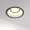 Novotech CLARTE 359876 Черный круглый встраиваемый светильник диаметром 95мм, с CCT переключателем цветовой температуры LED 12Вт 670Лм CRI≥90 80° 3000-4000-6000К IP20 220V (коэффициент пульсации<1%)