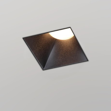 370998 Черный встраиваемый безрамочный светильник для ГКЛ потолка с механизмом Click Clack GU10 макс 50W 220V Novotech NIMBUS WIR