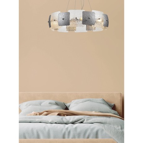 6588/6 MODERNI LN24 хром/тонированное стекло, металл/стекло Люстра подвесная E14 6*40W 220V LIBERTI