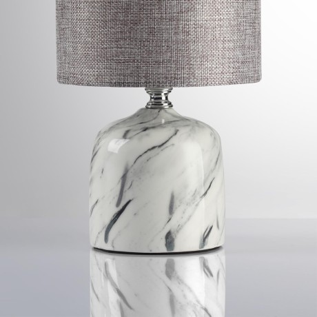 8148/1T MODERNI LN25 серый, керамика/текстиль Настольная лампа Е27 1*60W 220V MRAMAO