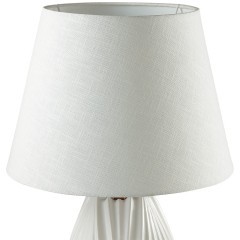 8121/1T COMFI LN25 белый, керамика/текстиль Настольная лампа E27 1*60W 220V SONA