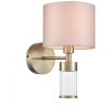 8109/1W MODERNI LN25 латунь титаниум/бежевый, металл/текстиль/стекло Бра E14 40W 220V DAMONA