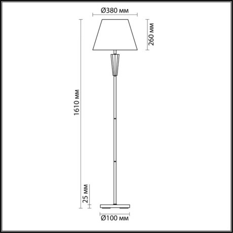 Торшер с абажуром Lumion 3733/1F LORAINE под лампу 1xE27 1*60W