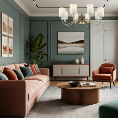 6590/8 CLASSI LN24 латунь/мятный зеленый, металл, керамика/текстиль Люстра подвесная E14 8*40W 220V ANRI