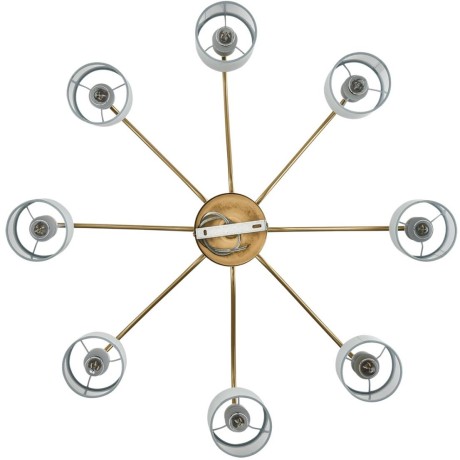 6590/8 CLASSI LN24 латунь/мятный зеленый, металл, керамика/текстиль Люстра подвесная E14 8*40W 220V ANRI