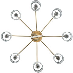 6590/8 CLASSI LN24 латунь/мятный зеленый, металл, керамика/текстиль Люстра подвесная E14 8*40W 220V ANRI