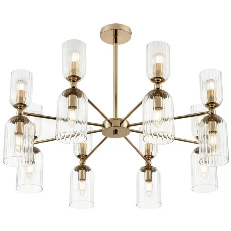 6586/16 MODERNI LN24 золото/прозрачный, металл/стекло Люстра подвесная E14 16*40W 220V KASSIA