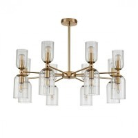 6586/16 MODERNI LN24 золото/прозрачный, металл/стекло Люстра подвесная E14 16*40W 220V KASSIA