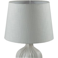 8120/1T COMFI LN25 белый, керамика/текстиль Настольная лампа E27 1*60W 220V SONA