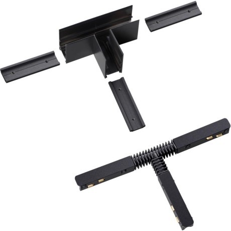 Соединитель питание+металл Т-образный для накладных шин серии Novotech Flum 135126