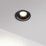 Novotech ECLAT 359883 Черный встраиваемый светильник диаметром 61мм, с CCT переключателем цветовой температуры LED 5Вт 320Лм CRI≥90 UGR≤16 45° 3000-4000-6000К IP20 220V (коэффициент пульсации<1%)