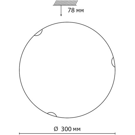 Светильник LED 24Вт 4000K AMMONITE Sonex 7602/BL