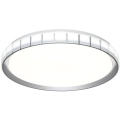 7696/ELN Серебристый настенно-потолочный 50см светильник с перекл. цветовой температуры на драйвере 76Вт 7105Лм 3000;4000;6000К CRI80 IP43 CCT SONEX KUPI SILVER