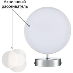 6591/1W CLASSI LN24 хром/белый, металл/текстиль Бра E14 1*40W 220V SUNTORI