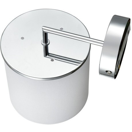 6591/1W CLASSI LN24 хром/белый, металл/текстиль Бра E14 1*40W 220V SUNTORI