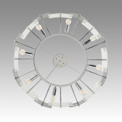 6588/8 MODERNI LN24 хром/тонированное стекло, металл/стекло Люстра подвесная E14 8*40W 220V LIBERTI