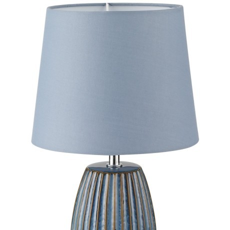 8123/1T COMFI LN25 синий, керамика/текстиль Настольная лампа E27 1*60W 220V LAPUNA