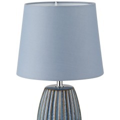 8123/1T COMFI LN25 синий, керамика/текстиль Настольная лампа E27 1*60W 220V LAPUNA