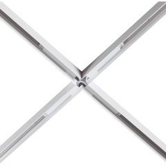 Соединитель питание+металл Х-образный для накладных шин серии Novotech Flum 135127