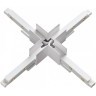 Соединитель питание+металл Х-образный для накладных шин серии Novotech Flum 135127