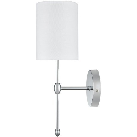 6589/1W CLASSI LN24 хром/белый, металл/текстиль Бра E14 1*40W 220V LATTI