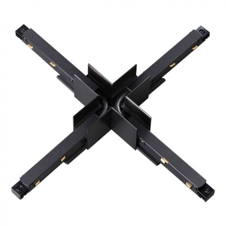 Соединитель питание+металл Х-образный для накладных шин серии Novotech Flum 135128