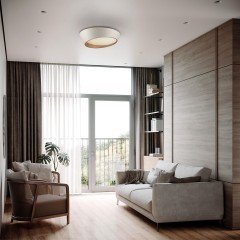 Светильник LED 60Вт 3000-6000K D500 IP20 пульт ДУ Sonex APEX 7693/60L