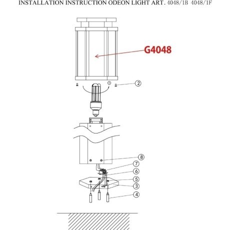 Уличный наземный светильник Odeon Light 4048/1B Gino IP44 под лампу 1xE27 100W