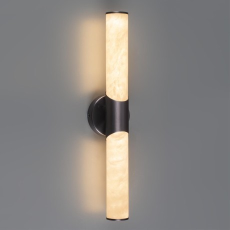 6673/12WL L-VISION ODL24 123 Настенный светильник темная латунь/металл/алебастр IP20 LED 12W 540Лм 3000K/4000K MARBELLA