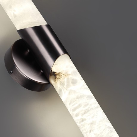 6673/12WL L-VISION ODL24 123 Настенный светильник темная латунь/металл/алебастр IP20 LED 12W 540Лм 3000K/4000K MARBELLA