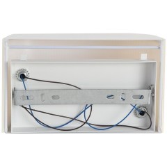 8327/2W Настенная бра шириной 20см с текстильным бежевым плафоном под лампы E14 2x40W 220V LUMION GOFERA