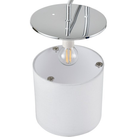 6591/6 CLASSI LN24 хром/белый, металл/текстиль Люстра подвесная E14 6*40W 220V SUNTORI