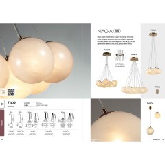 7109/1TL Настольная лампа с белым стеклянными плафоном и лампой E27 макс 5Вт Odeon Light MAGIA