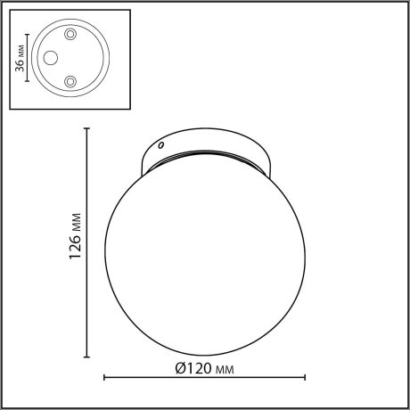 Потолочный светильник IP54 1*G9 LED*5W VIVA 7124/1C
