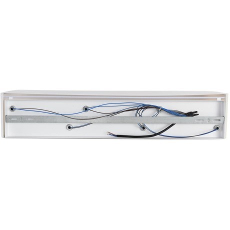 8327/6W Настенная бра шириной 60см с текстильным серо-бежевым плафоном под лампы E14 6*40W 220V LUMION GOFERA