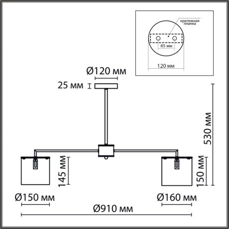 6591/8 CLASSI LN24 хром/белый, металл/текстиль Люстра подвесная E14 8*40W 220V SUNTORI