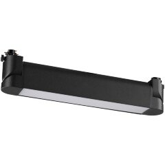 Novotech ITER 359795 Черный линейный поворотный однофазный трехжильный трековый светильник 26см, с CCT переключением цветовой температуры LED 12Вт 921Лм 110° CRI90 2700-3200-4000К IP20 220V