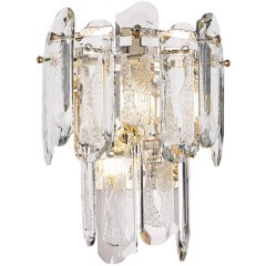5069/2W HALL ODL24 503 золото/прозрачный/металл/хрусталь Бра E14 2*40W BULLON